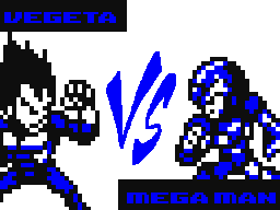 Vegeta vs Mega Man (Sprite Fight)