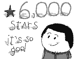6,000 + stars for thank you