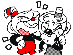 cuphead and mugman laughing endlessly