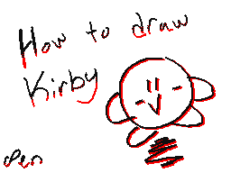 How to draw Kirby! (~'v'~)