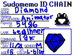 Flipnote stworzony przez Diamond