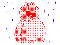 Elmo in the Rain