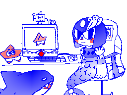 Splash Woman's gaming set up