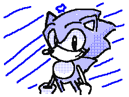 silly sonic drawing