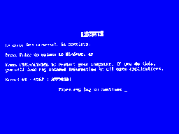Blue Screen Of Death