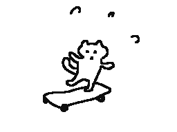 Skateboard Cat
