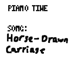 Piano time: Horse-drawn carriage