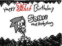 Sonic 31st fan illustrations