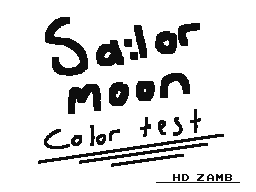 Sailor Moon Color Test