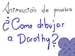 Como dibujar a Dorothy?