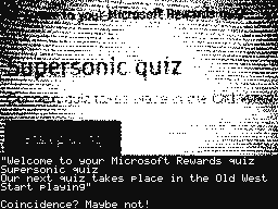 Microsoft Rewards Quiz: Old West