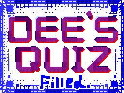 Dee's Quiz filled out!