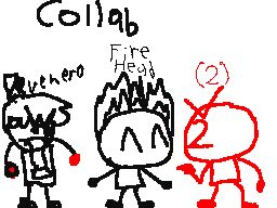 Collab with a man in fire (Fire head)