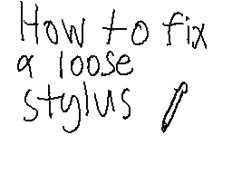How to fix a loose stylus