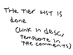 Finished tier list project