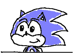 I tried to draw Sonic. :D