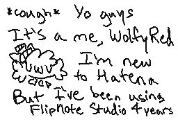 Flipnote stworzony przez WolfyRed