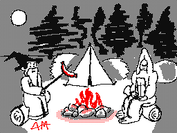 The night folk are out camping