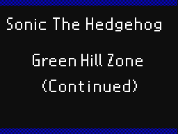 Green Hill Zone (Continued)