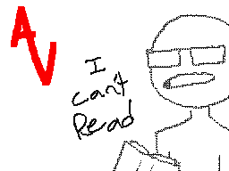 I can't read