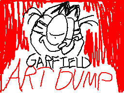 a Garfield art dump