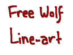 free canine line-art / base