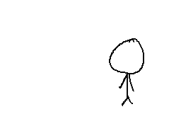 stickman walks at a low framerate