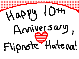 Happy 10th Anniversary, Flipnote Hatena!