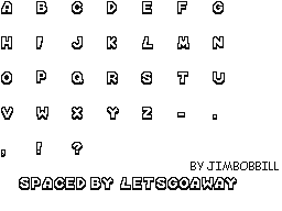Mariokart DS Font - Spaced