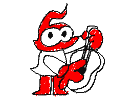 Plok plays guitar