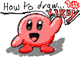 How 2 draw Kirby!!!