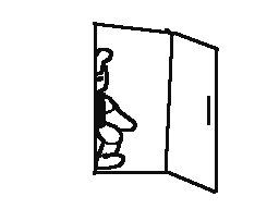 Open a door with a kick