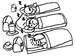 Triton, Layton & Descole sleeping