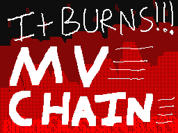 It burns chain
