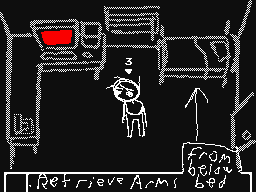 Retrieve Arms from below bed