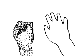 Hand drawing hands