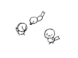 Three birds flying away