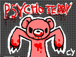 Psycho teddy gloomy bear