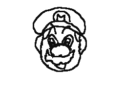 Drew Mario using the Mario drawing song