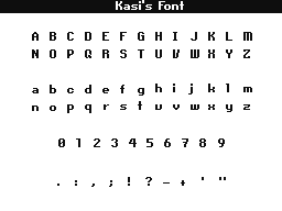 Kasi's Font