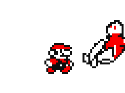 Red Guy Defeats Mario