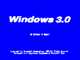 Windows 3.0 We belive in Magic!